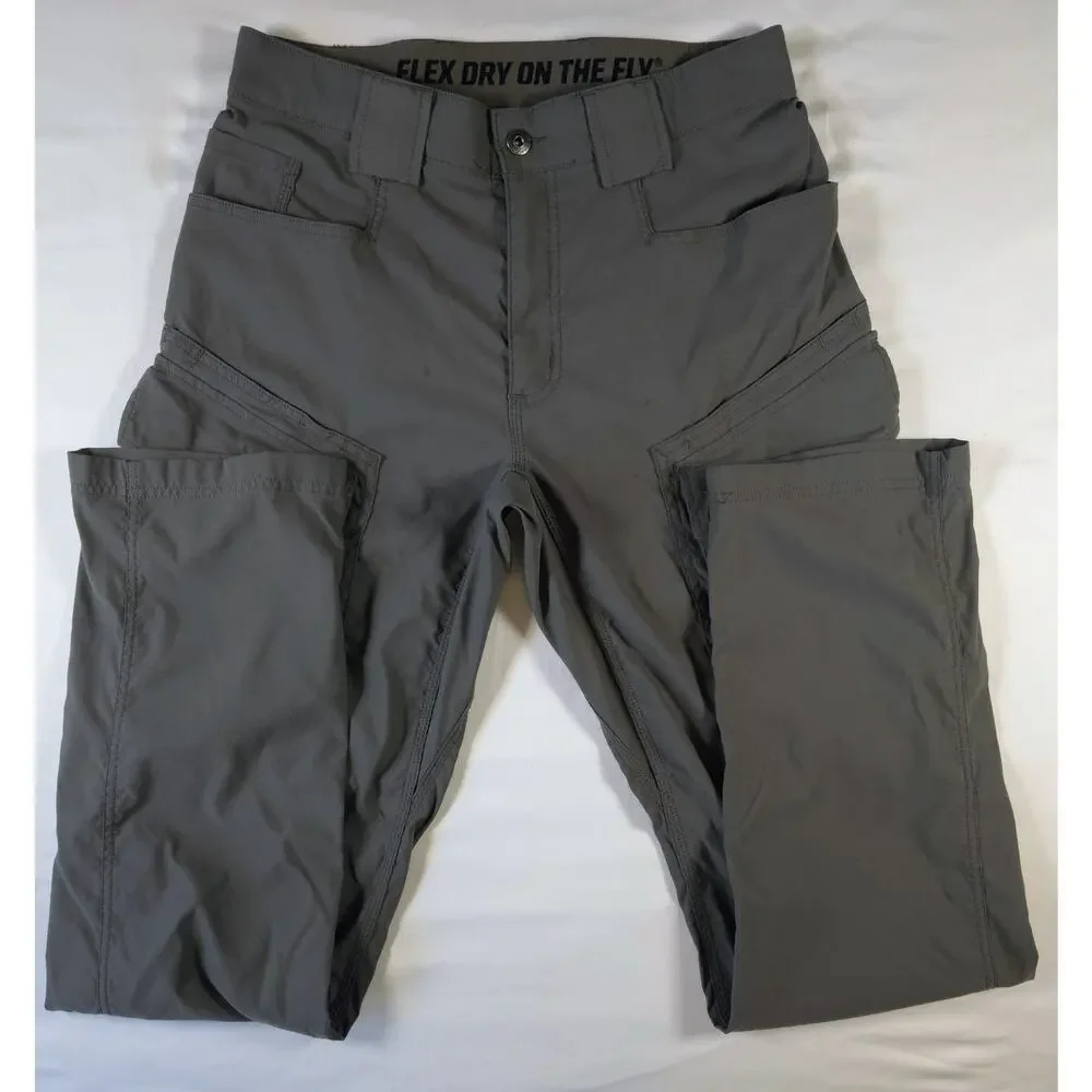 Duluth Trading Co Cargo Pants Mens 32x34 Gunmetal Grey Lightweight Active